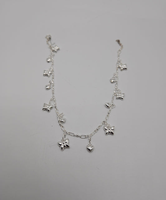 SS Butterfly Charm Anklet 53.99