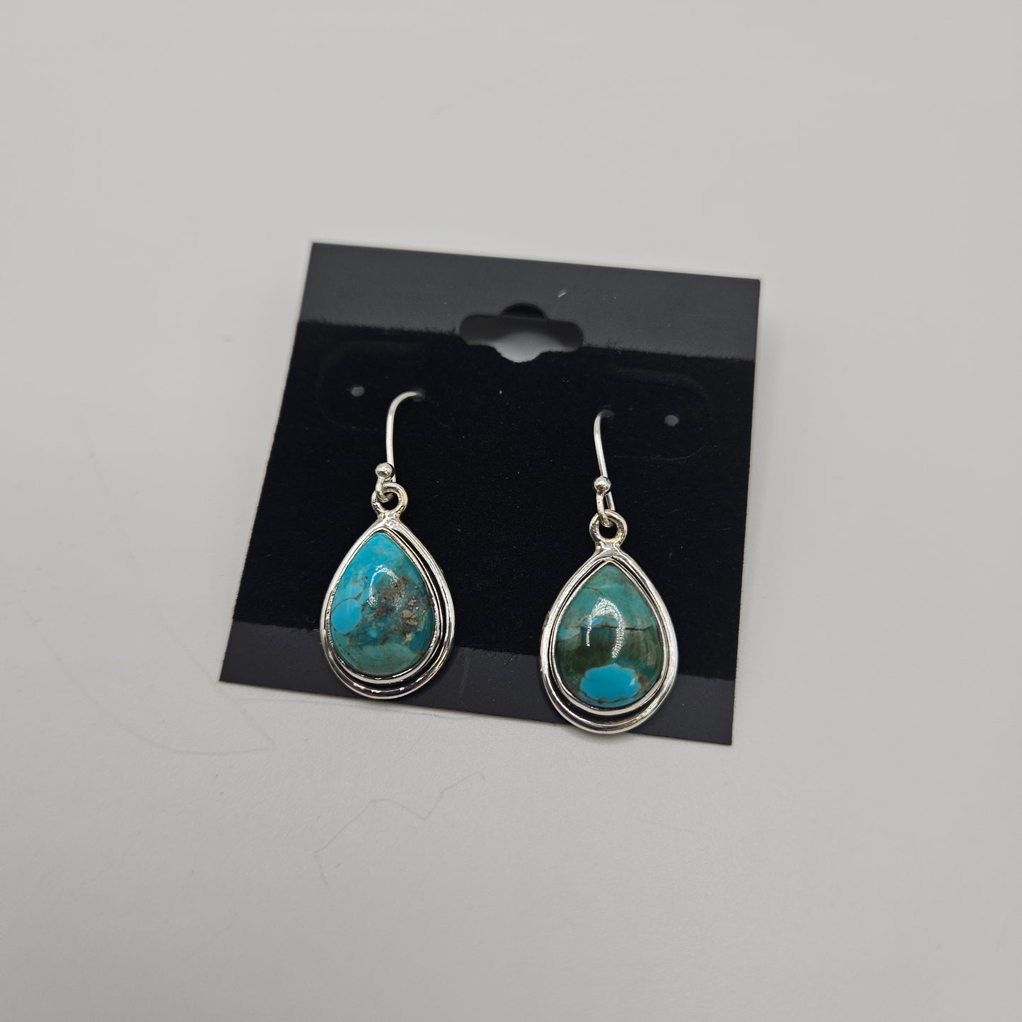 SS Turquoise Teardrop Earrings 34.99