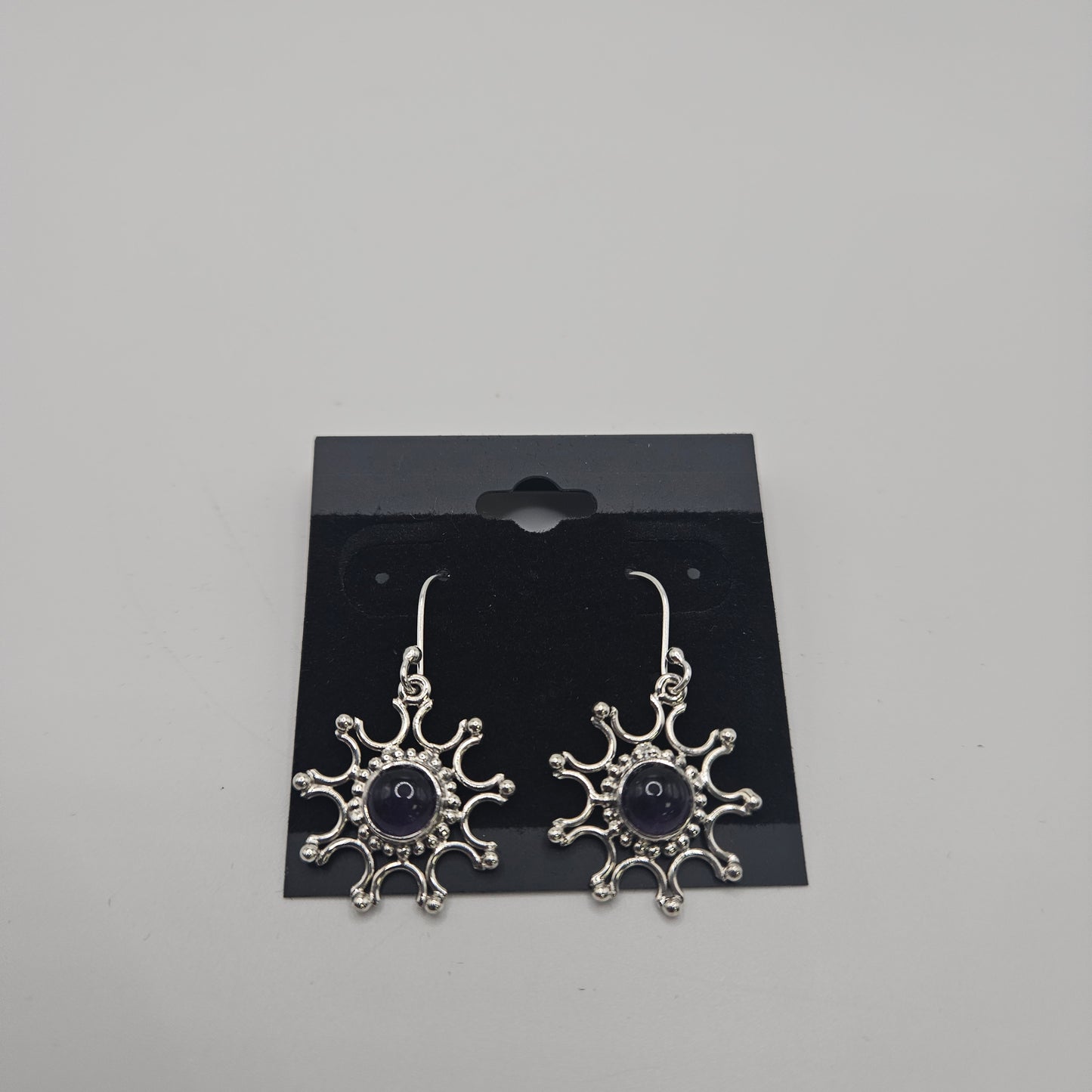SS Snowflake Amethyst Earrings 37.99