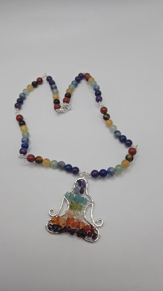 Silver Chakra Necklace