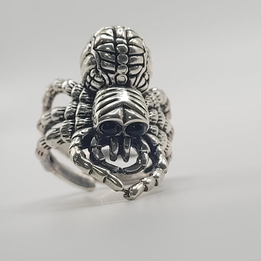 A sterling silver rhino pendant