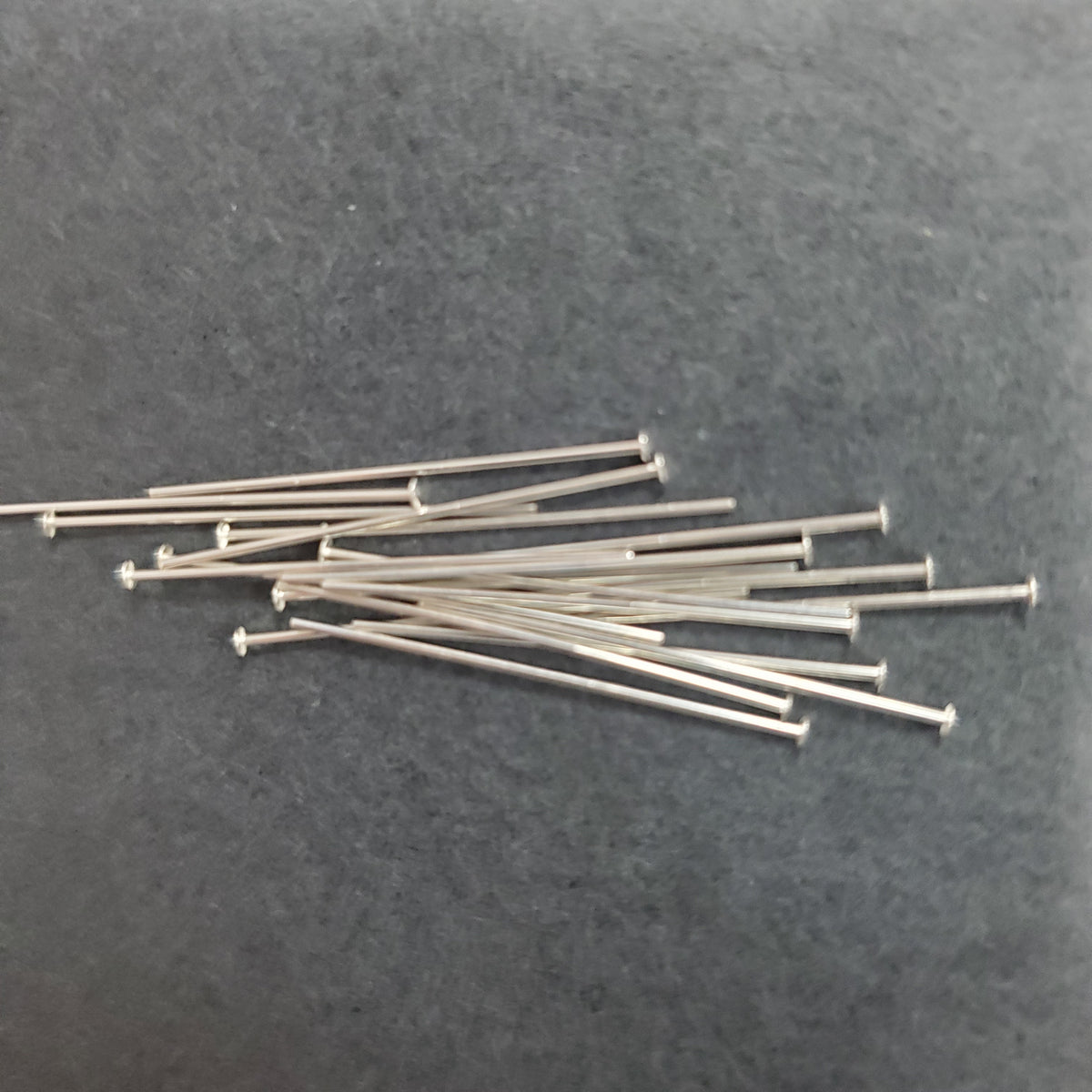 24 Gauge 1" Sterling Silver Head Pin 10PK