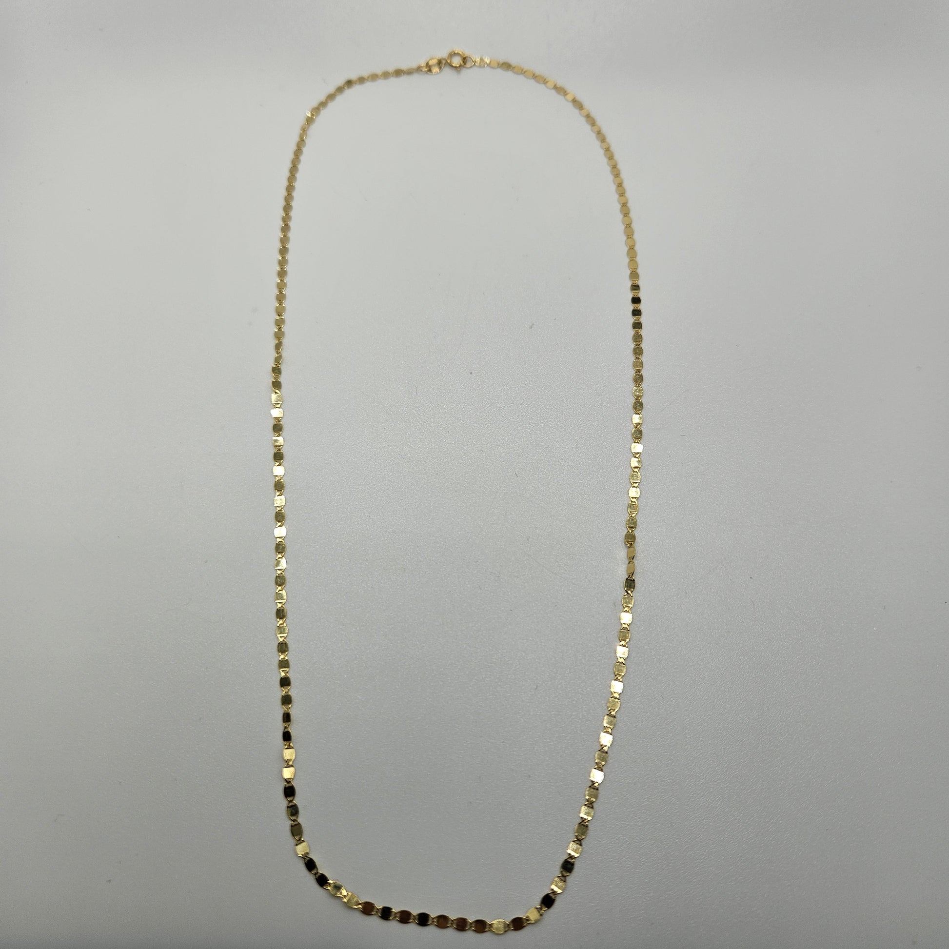 18in Flat Marina Gold Chain.