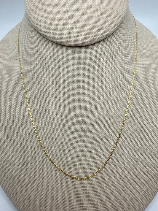 18” 14k Gold X Chain.