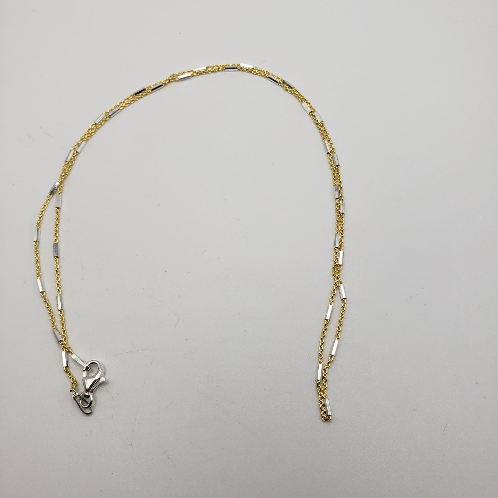 18' Vermil 2 tone Necklace Chain.