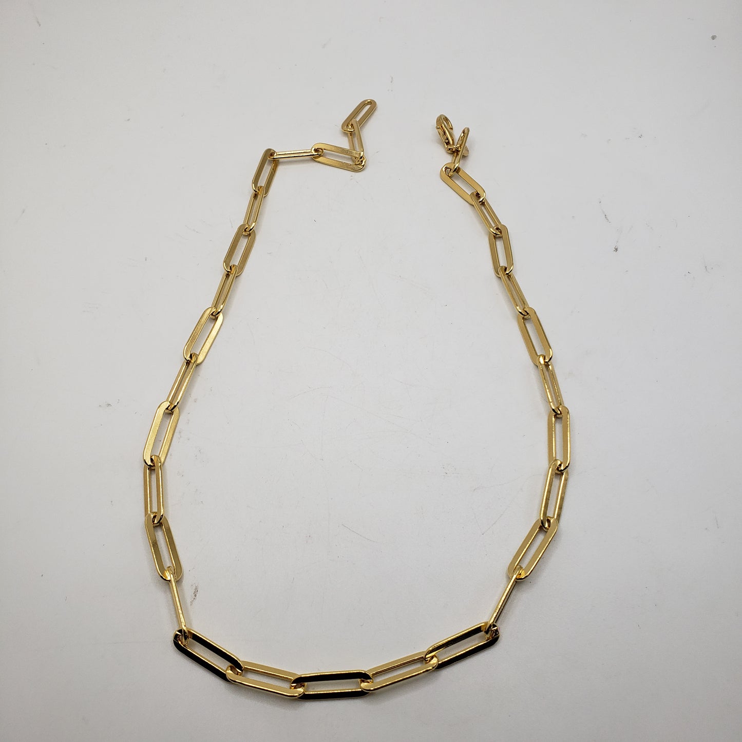 18in Vermeil Large Paperclip Chain.