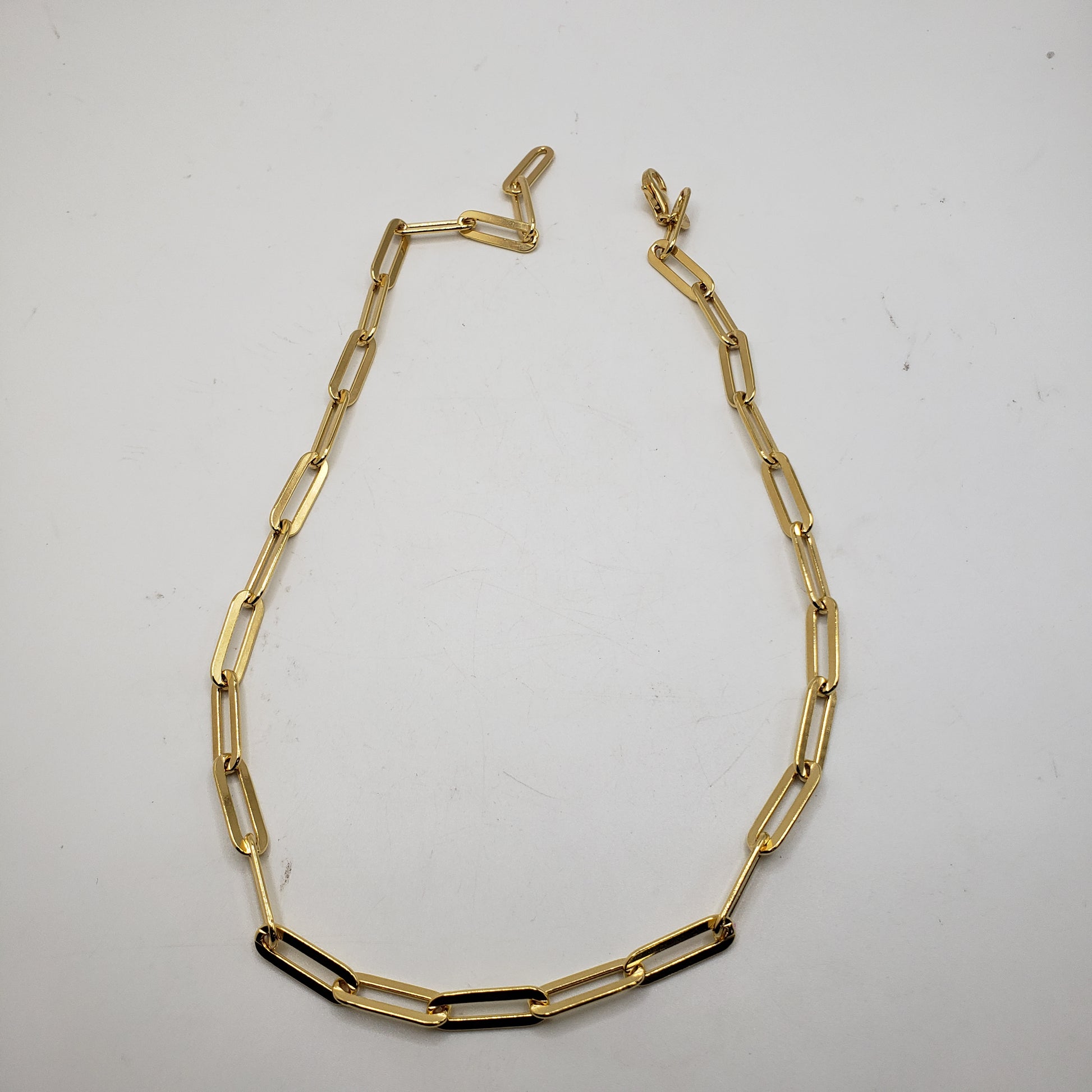 18in Vermeil Large Paperclip Chain.