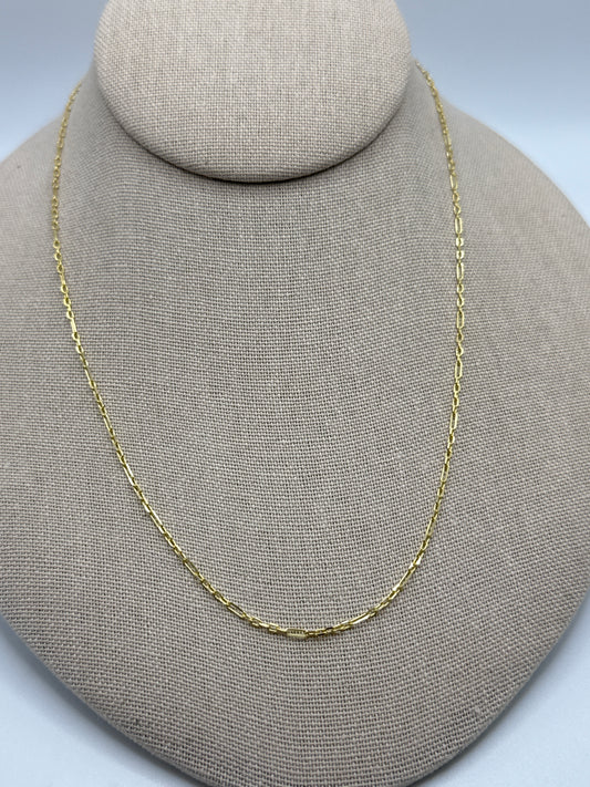18” 24k Gold Link Chain.
