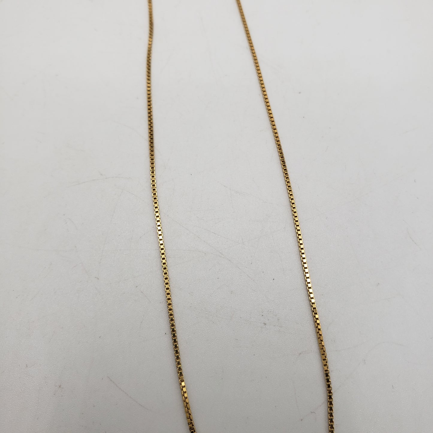 18in Gold Vermeil Small Box Chain.