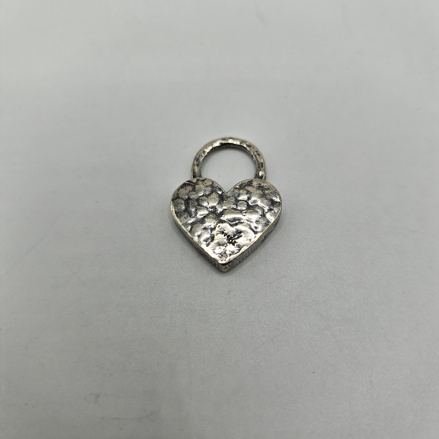 18mm Sterling Silver Heart Charm.