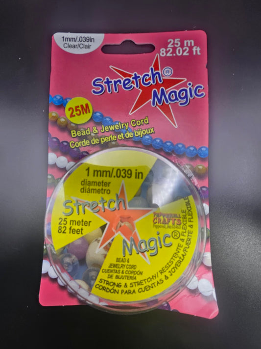 1MM STRETCH MAGIC CORD CLEAR 25M.