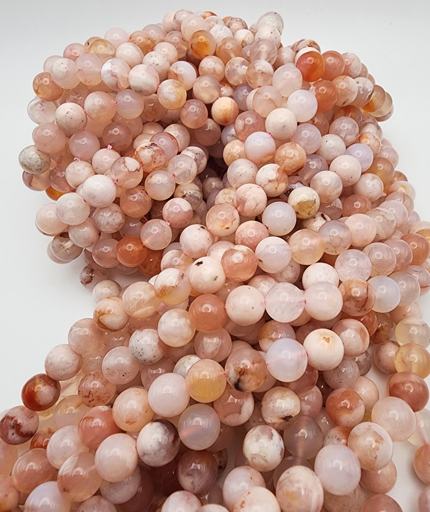 8mm Cherry Blossom Quartz Round