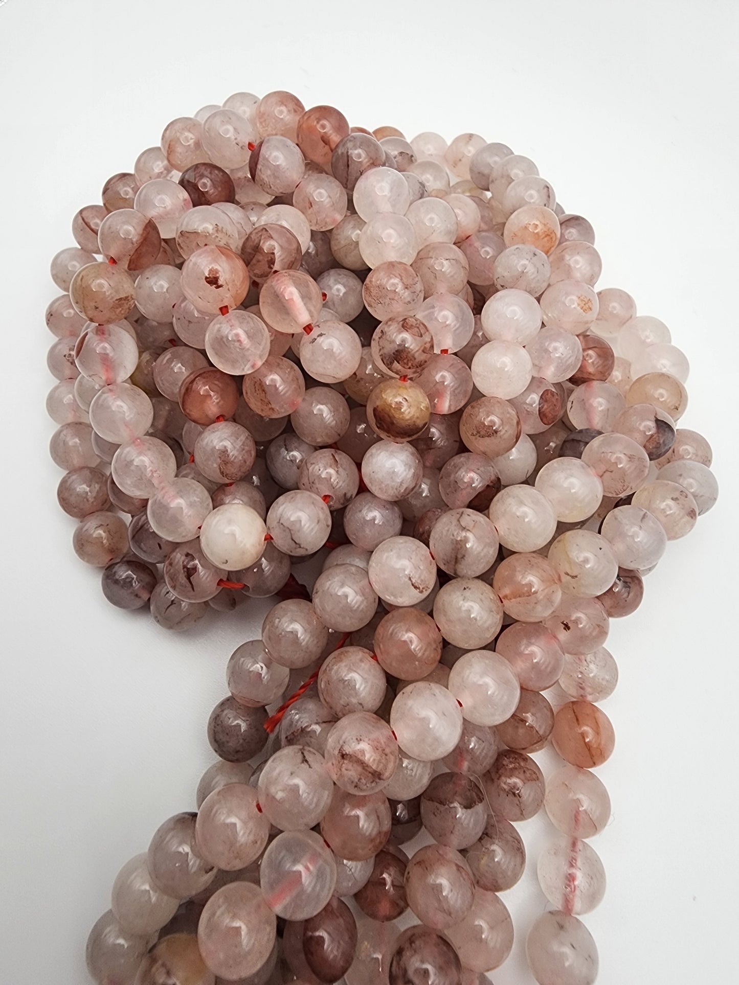 8mm Fire Quartz Round