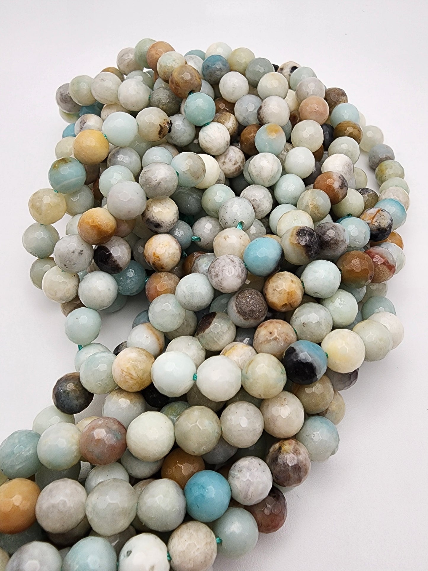 8mm Amazonite Faceted