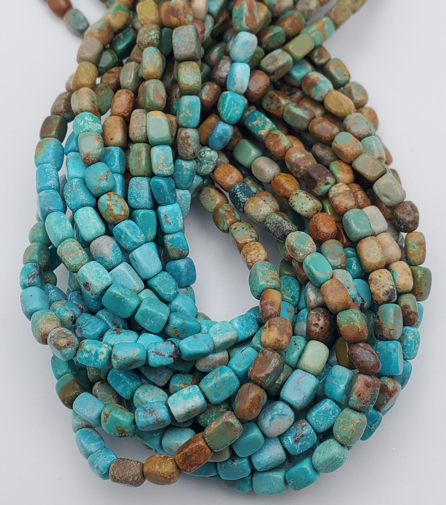 4mm x 6mm Turquoise Square