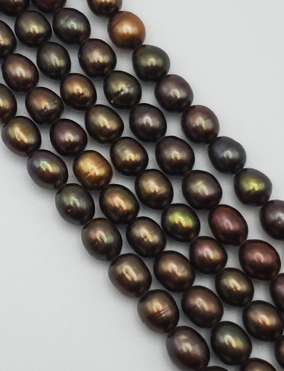 8mm Dancing Pearls Bronze