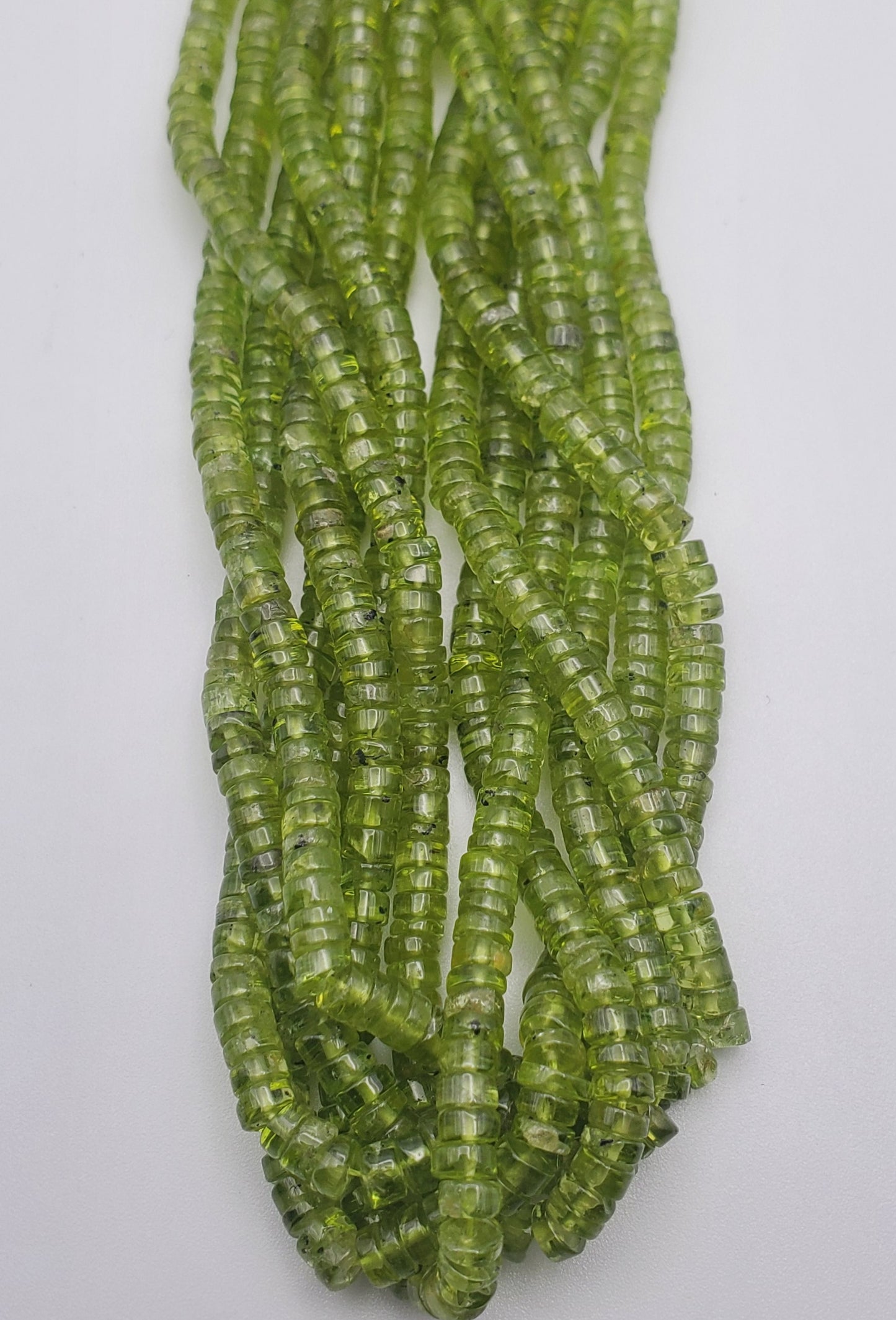 4mm Peridot Heishi