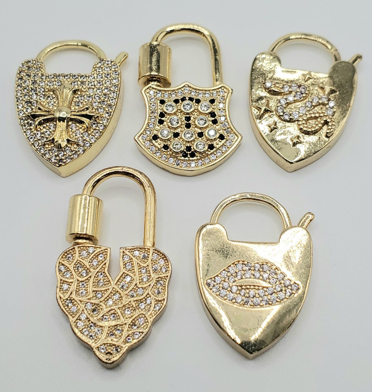Pave Lock Pendant