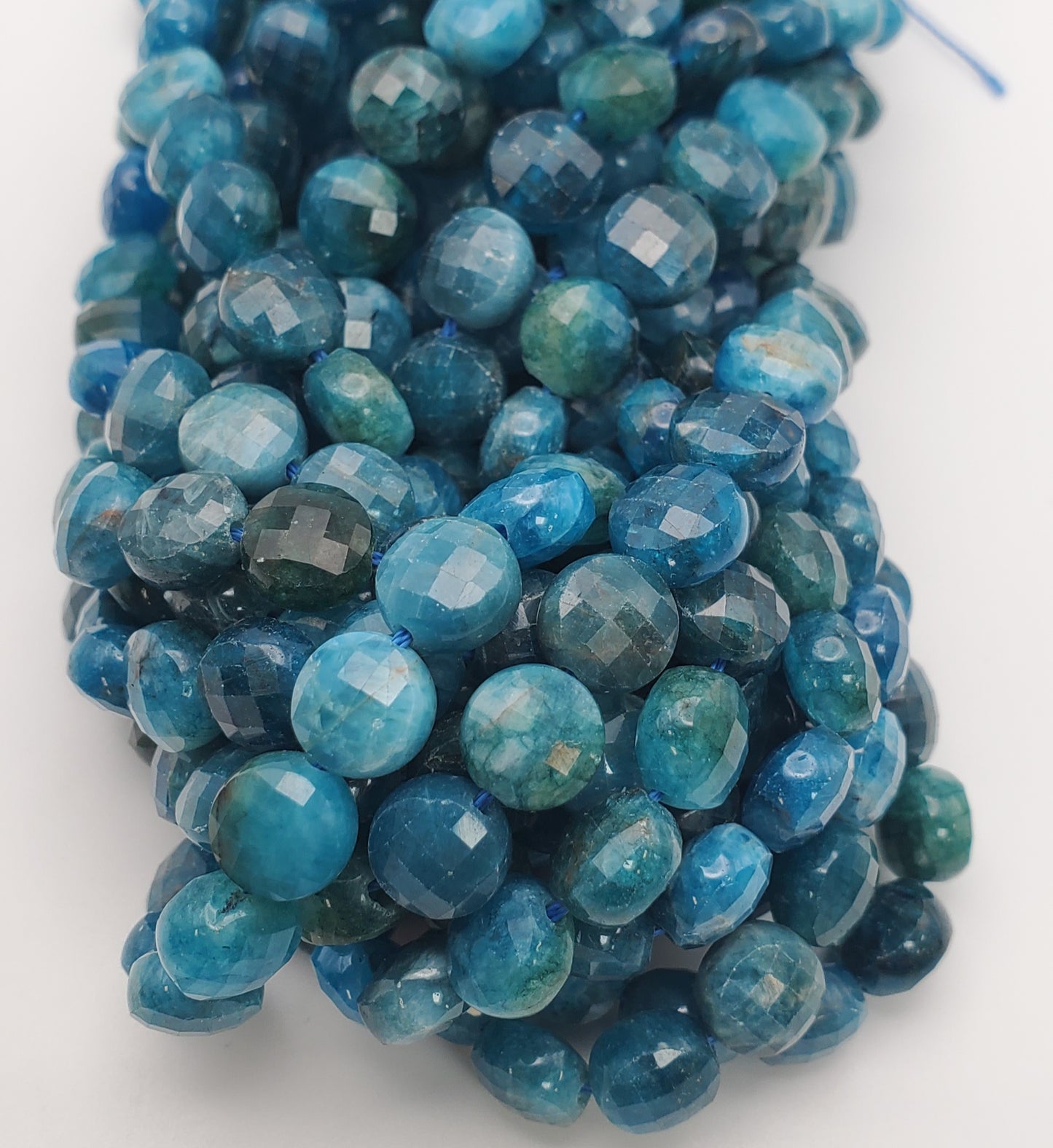 8mm Apatite Coin Faceted