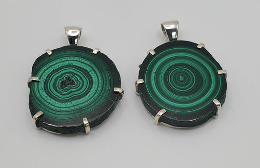 SS Malachite Small Stalactite Pendant