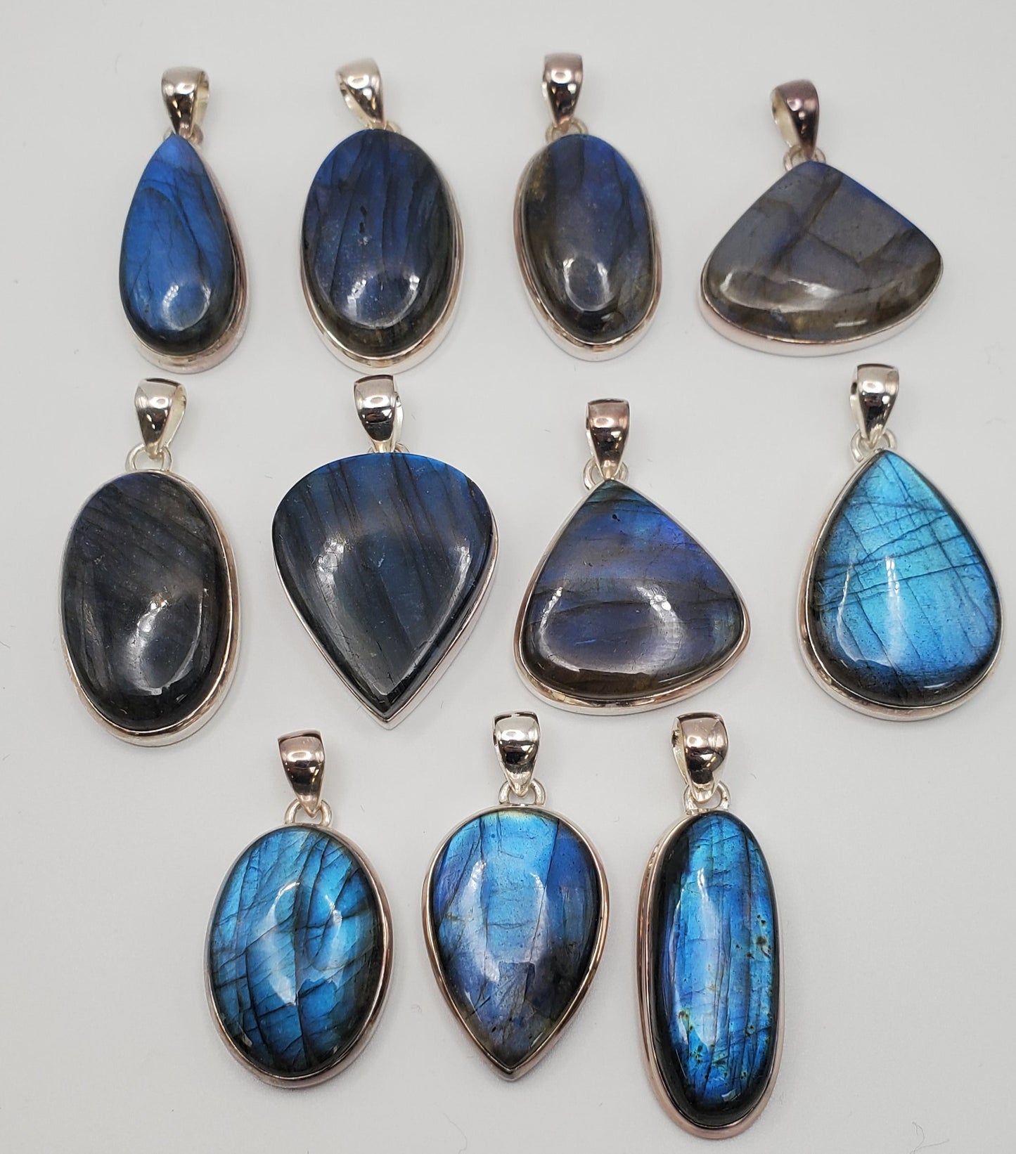 SS Blue Fire Labradorite Pendant