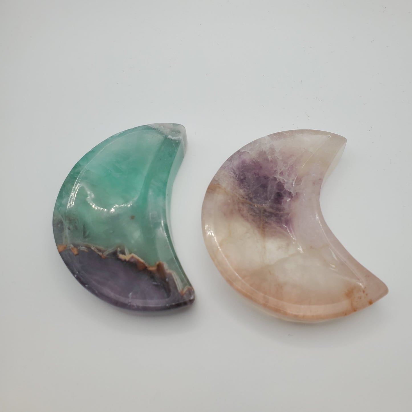 Rainbow Fluorite Moon Bowl
