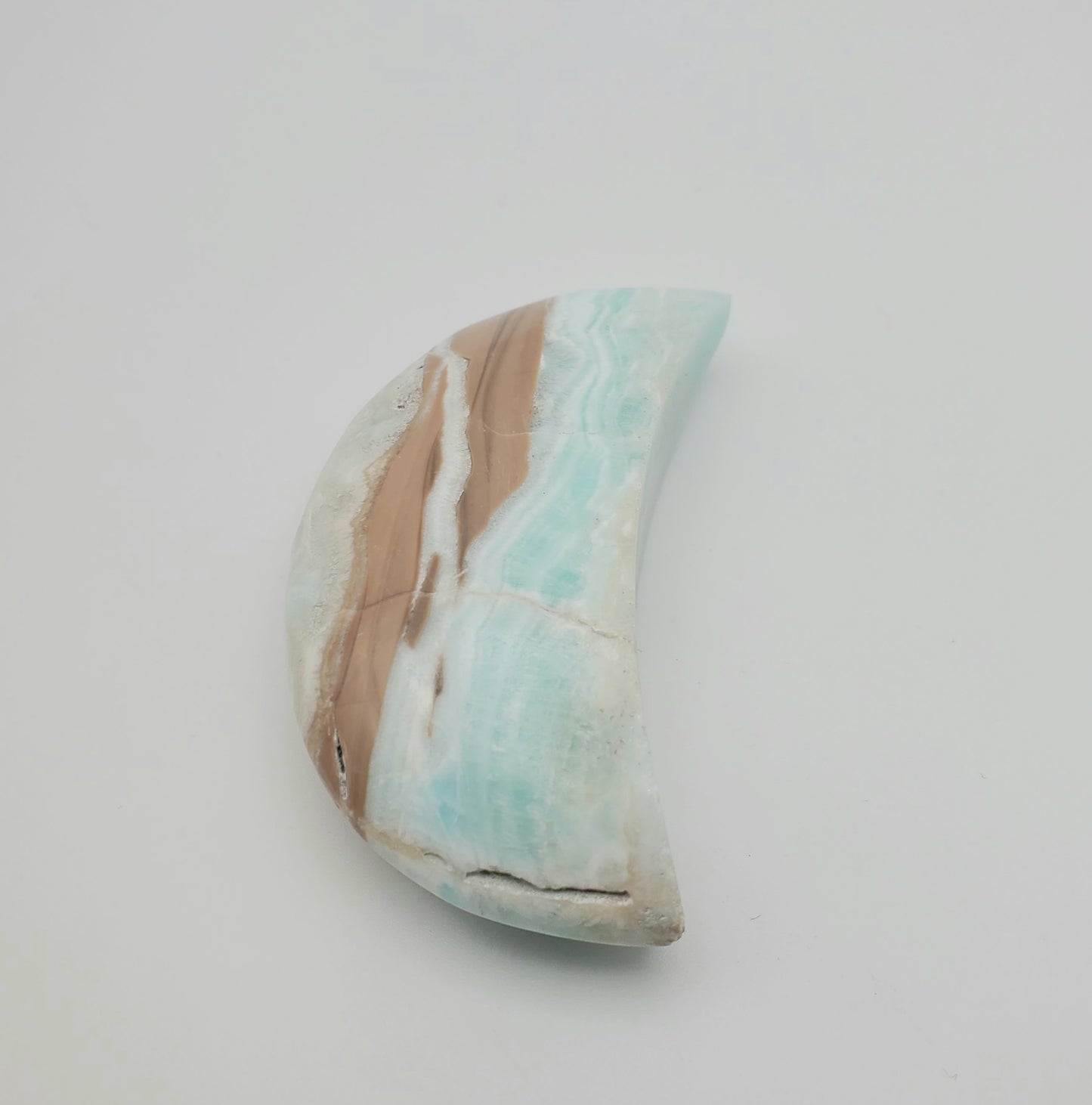 Caribbean Calcite Moon Small 2.5 inch