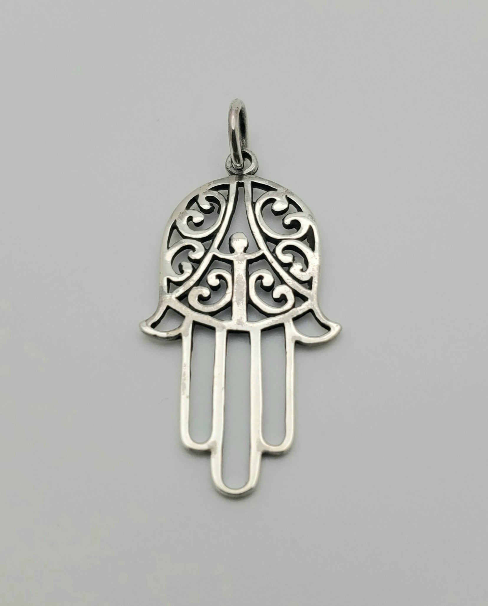 SS Large Hamsa Pendant