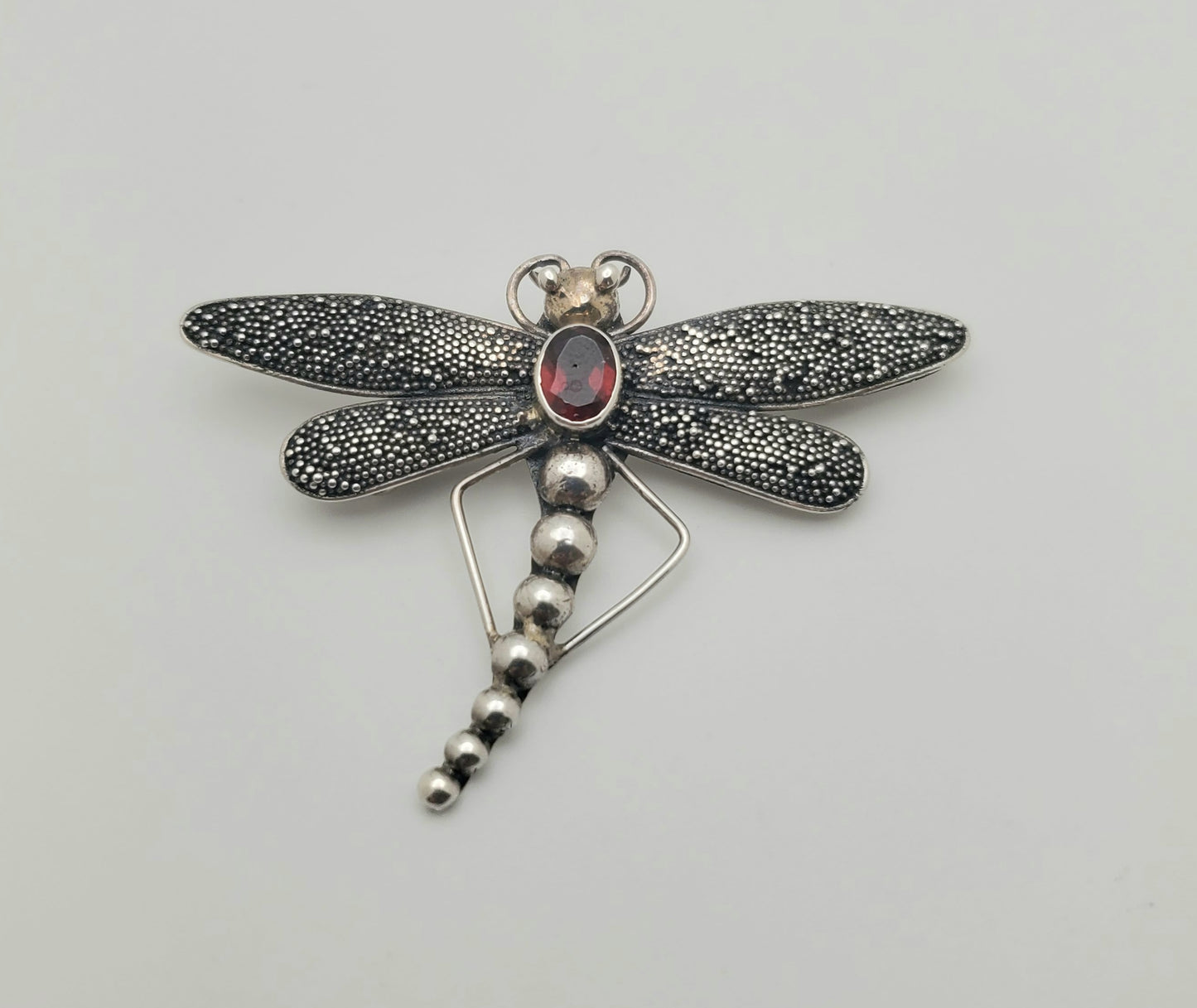 SS Firefly Garnet Pendant