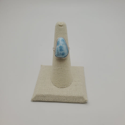 SS Small Larimar Ring
