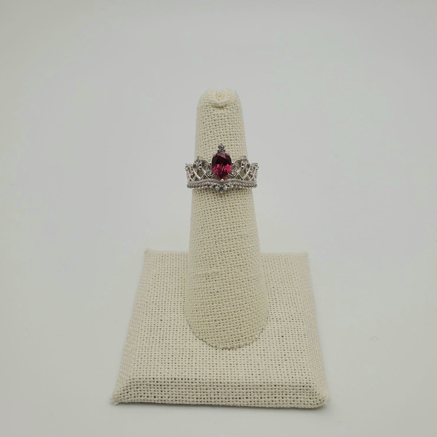 SS Synthetic Ruby Ring