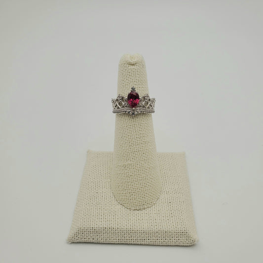 SS Synthetic Ruby Ring