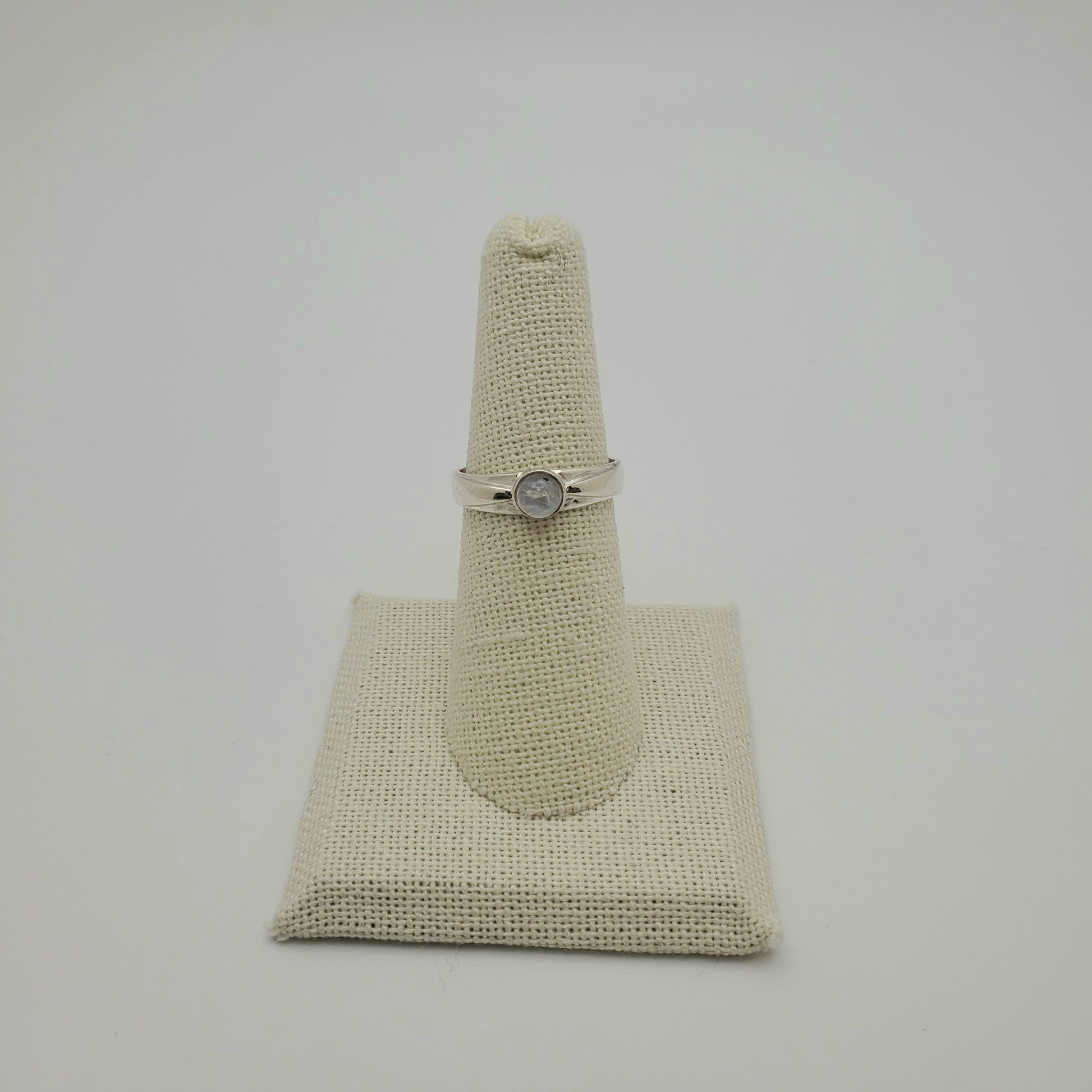 SS Blue Topaz Oval Ring