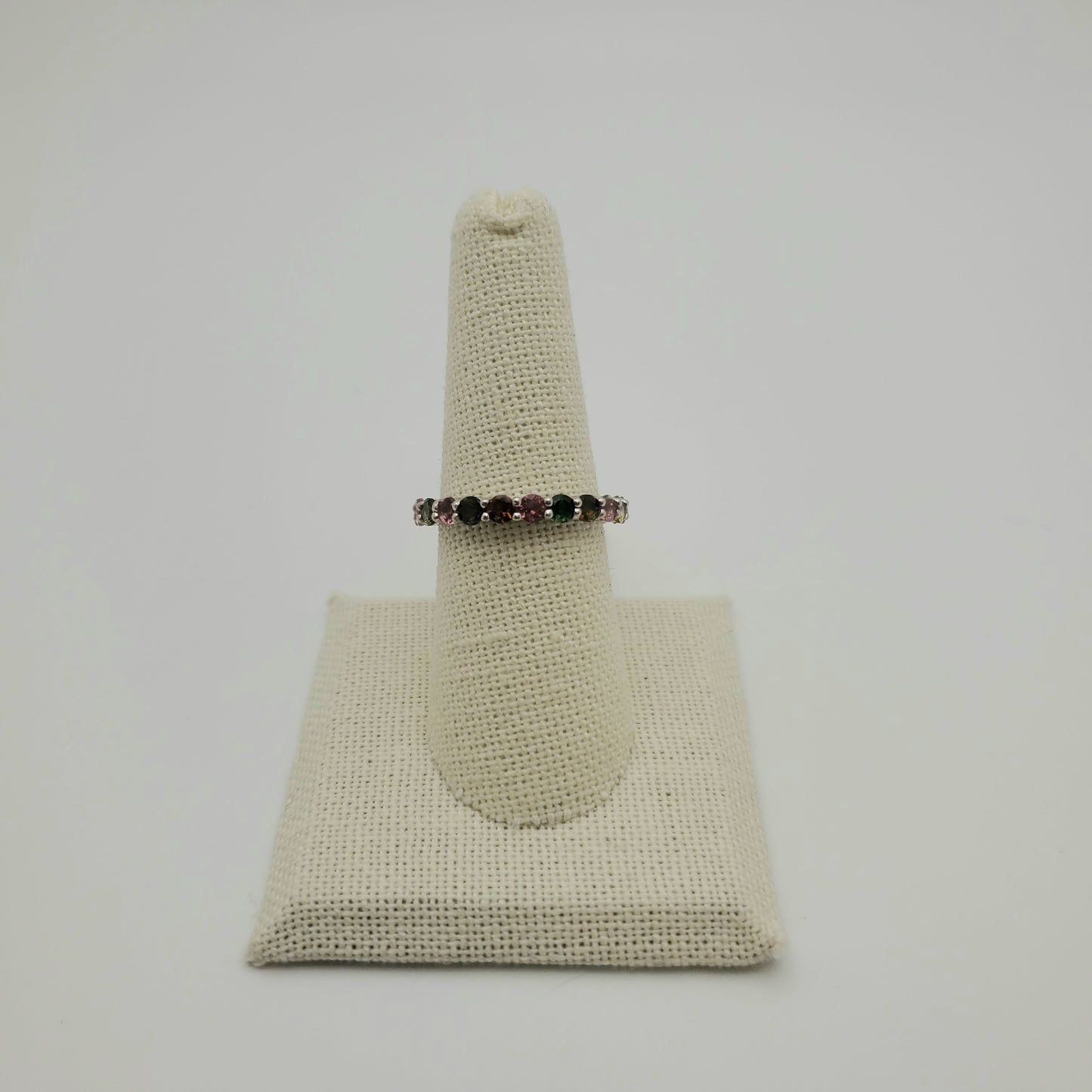 SS Tourmaline Multi-Gemstone Ring