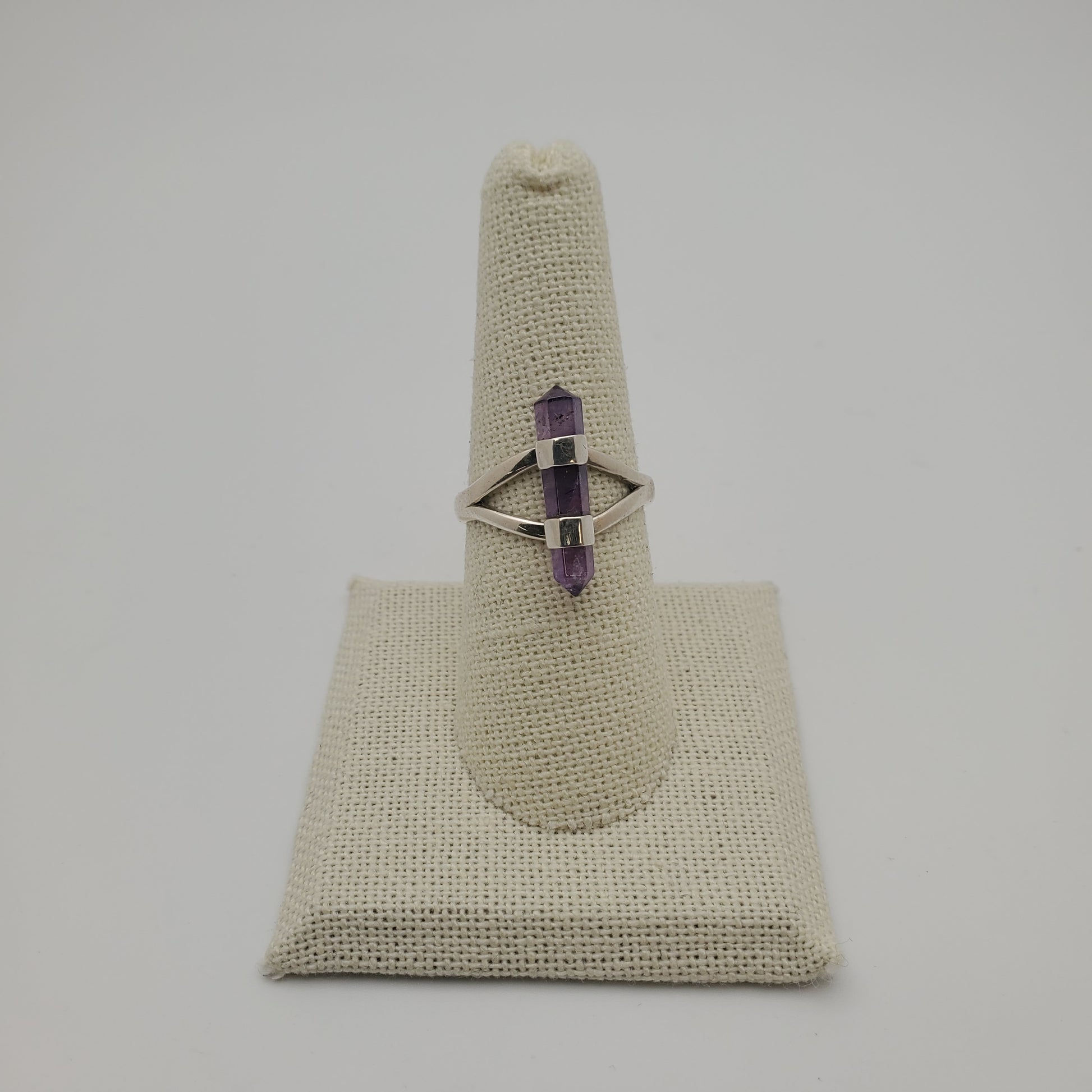 SS Amethyst Point Ring