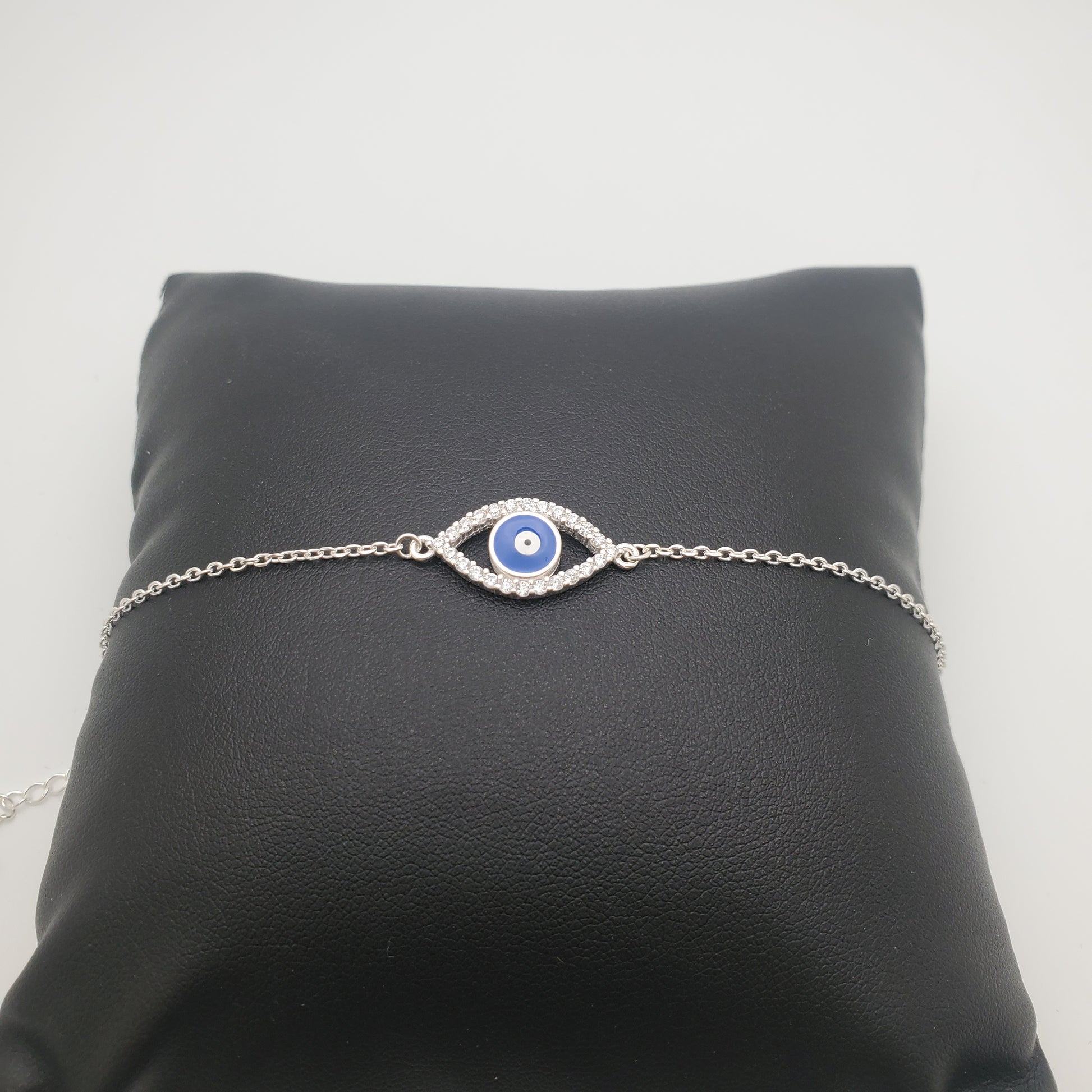 SS Evil Eye Bracelet CZ Bracelet