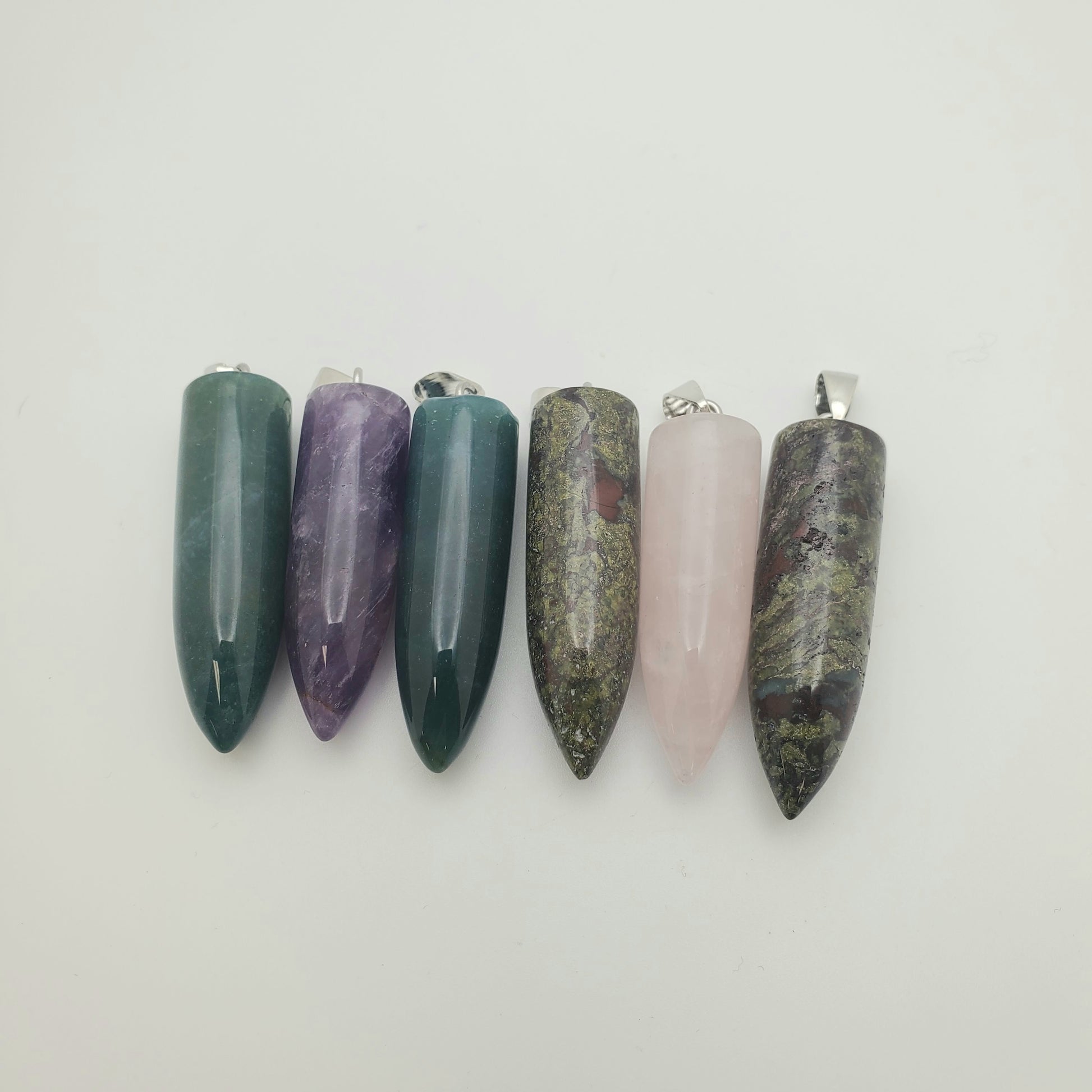 Gemstone Bullet Pendant