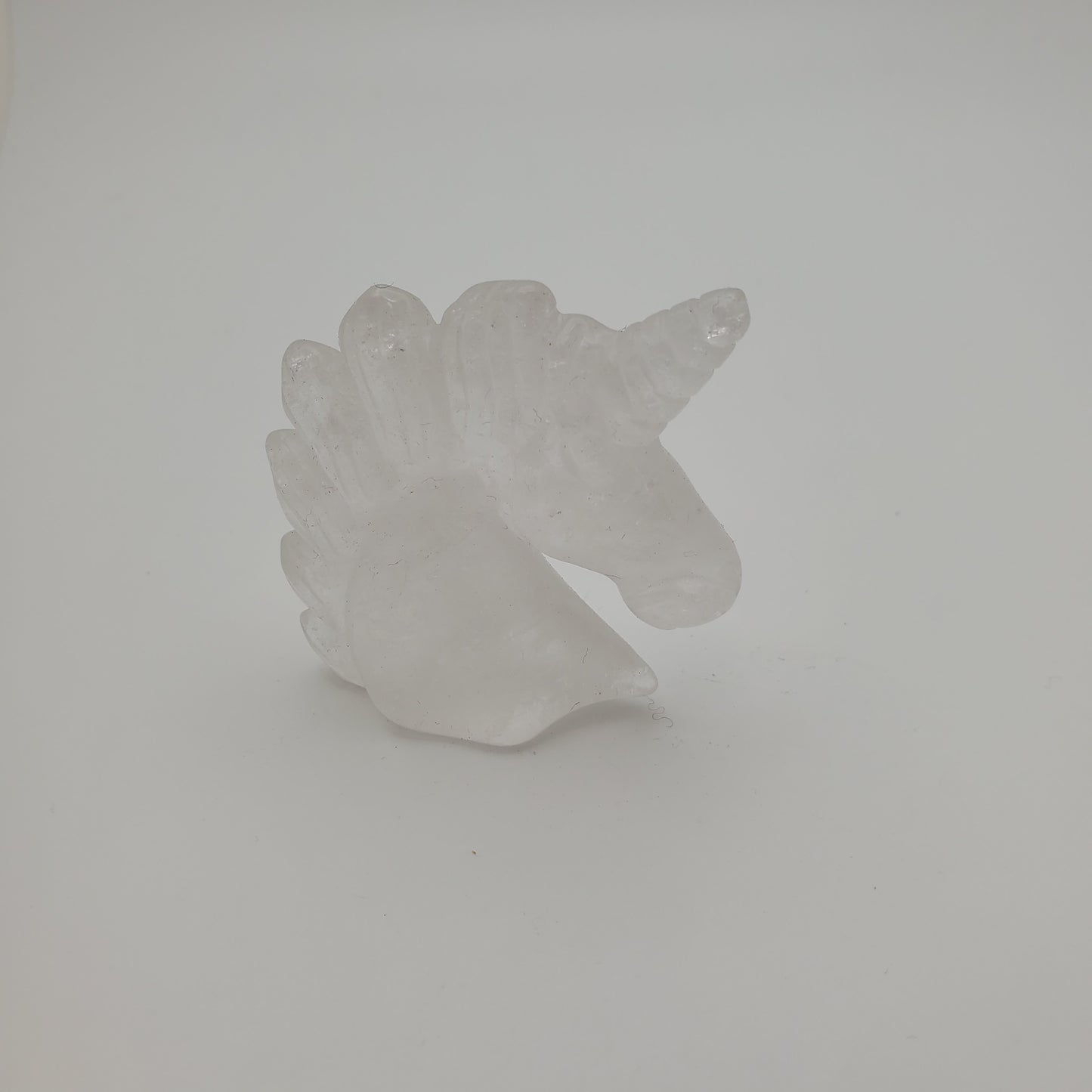 Carved Clear Quartz Unicorn