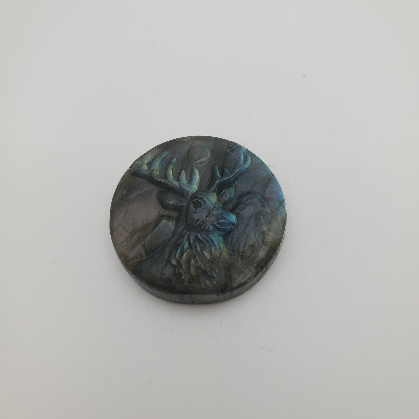 Carved Labradorite Elk