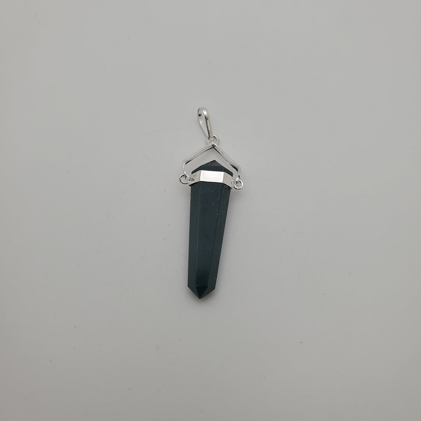 Bloodstone Swing Point Pendant