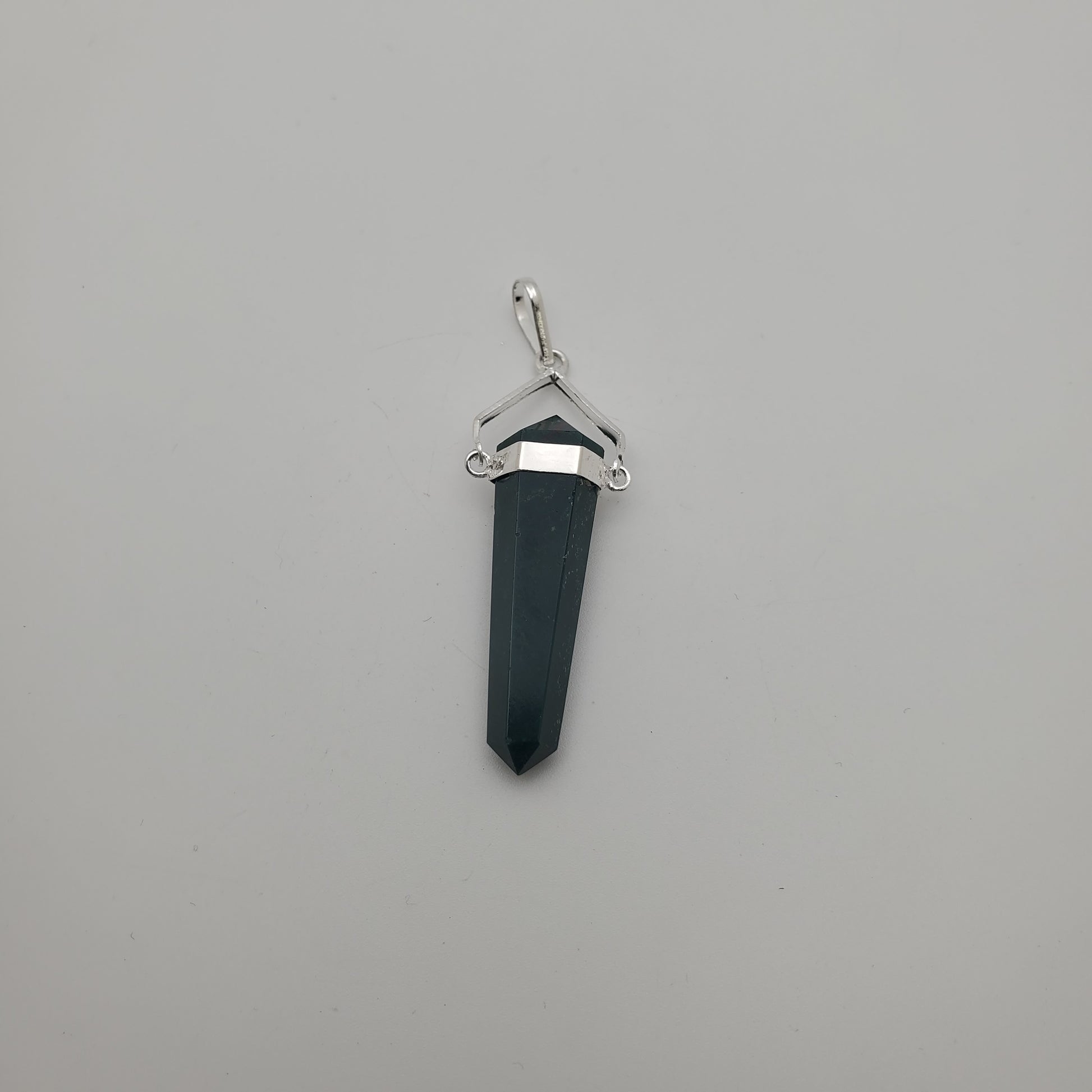 Bloodstone Swing Point Pendant