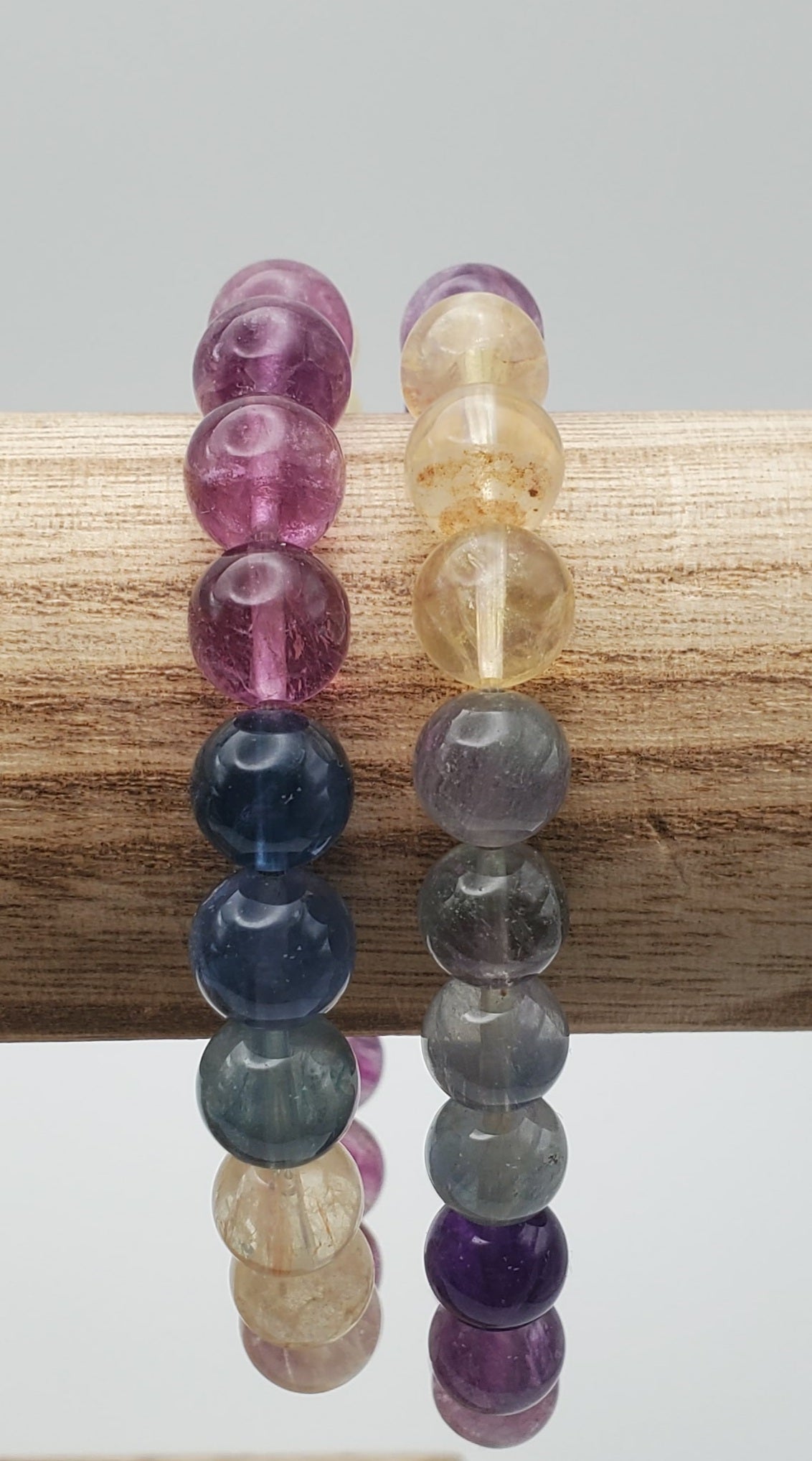 9mm Rainbow Fluorite Bracelet