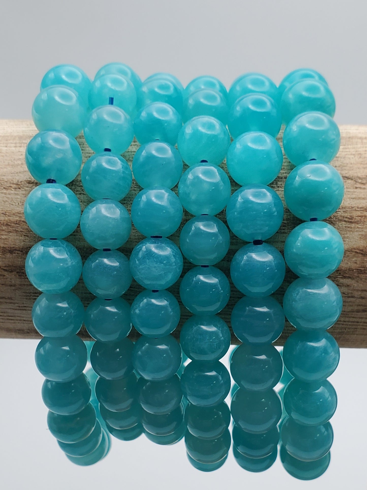 8mm Ice Amazonite Bracelet