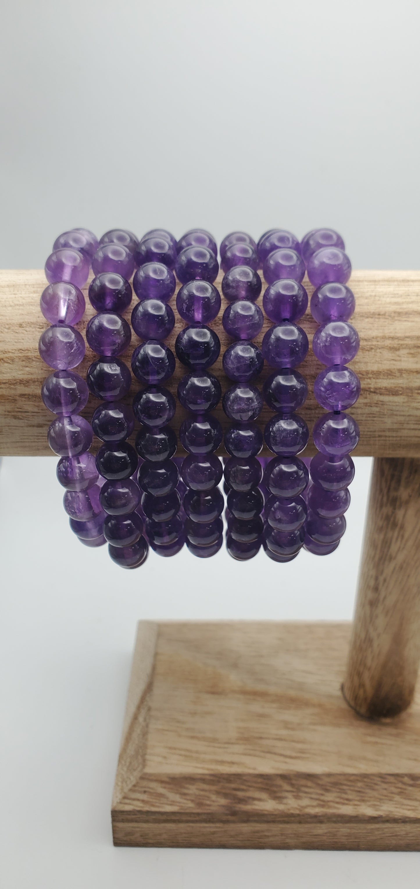 8mm Amethyst Bracelet