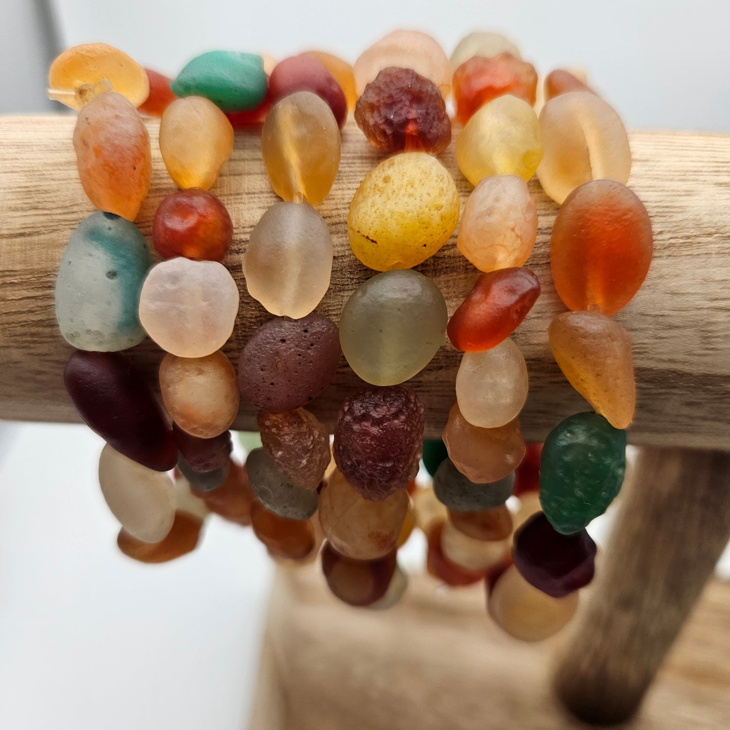 Mixed Gemstone Chunk Bracelet