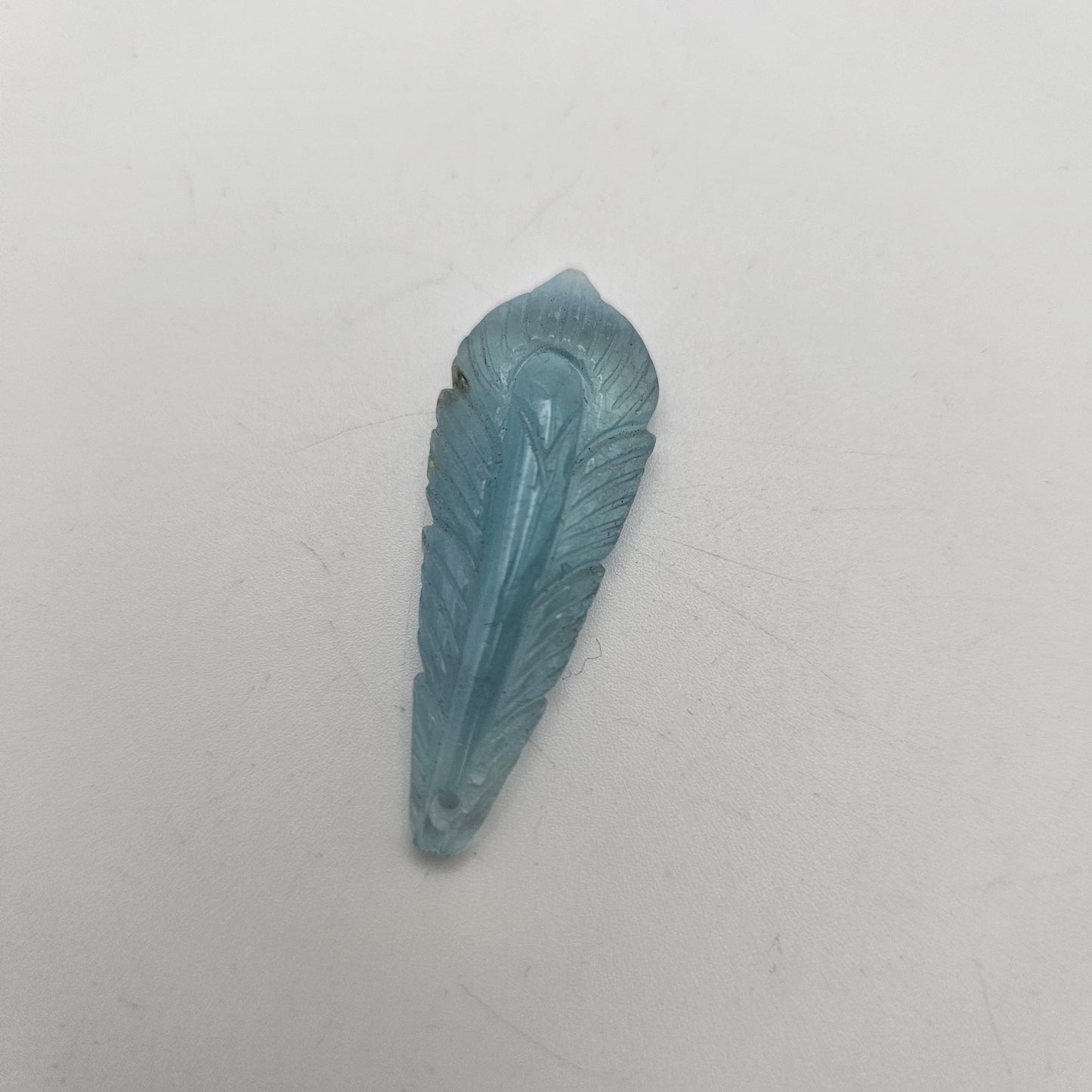 Carved Aquamarine Pendant