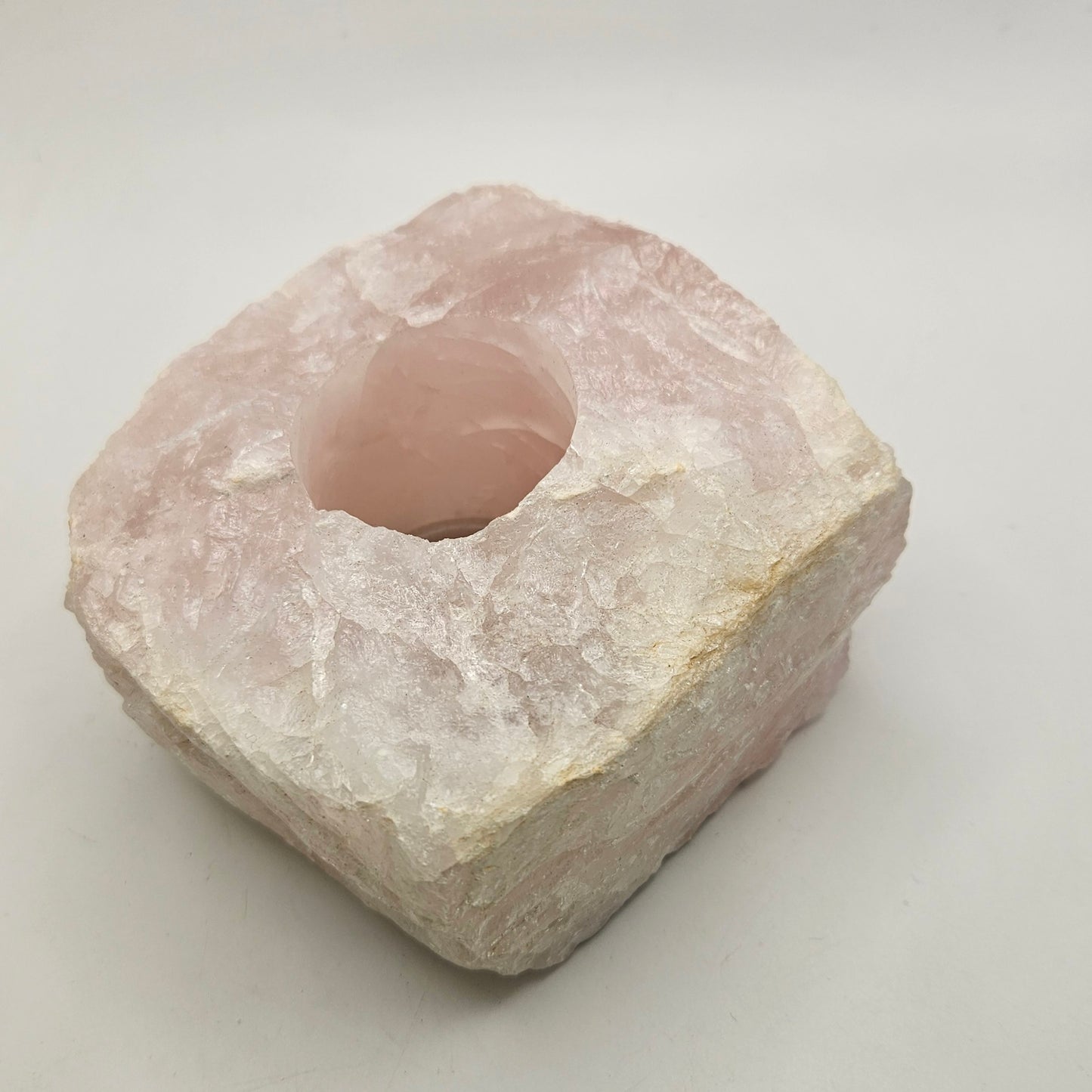 Rose Quartz Candleholder