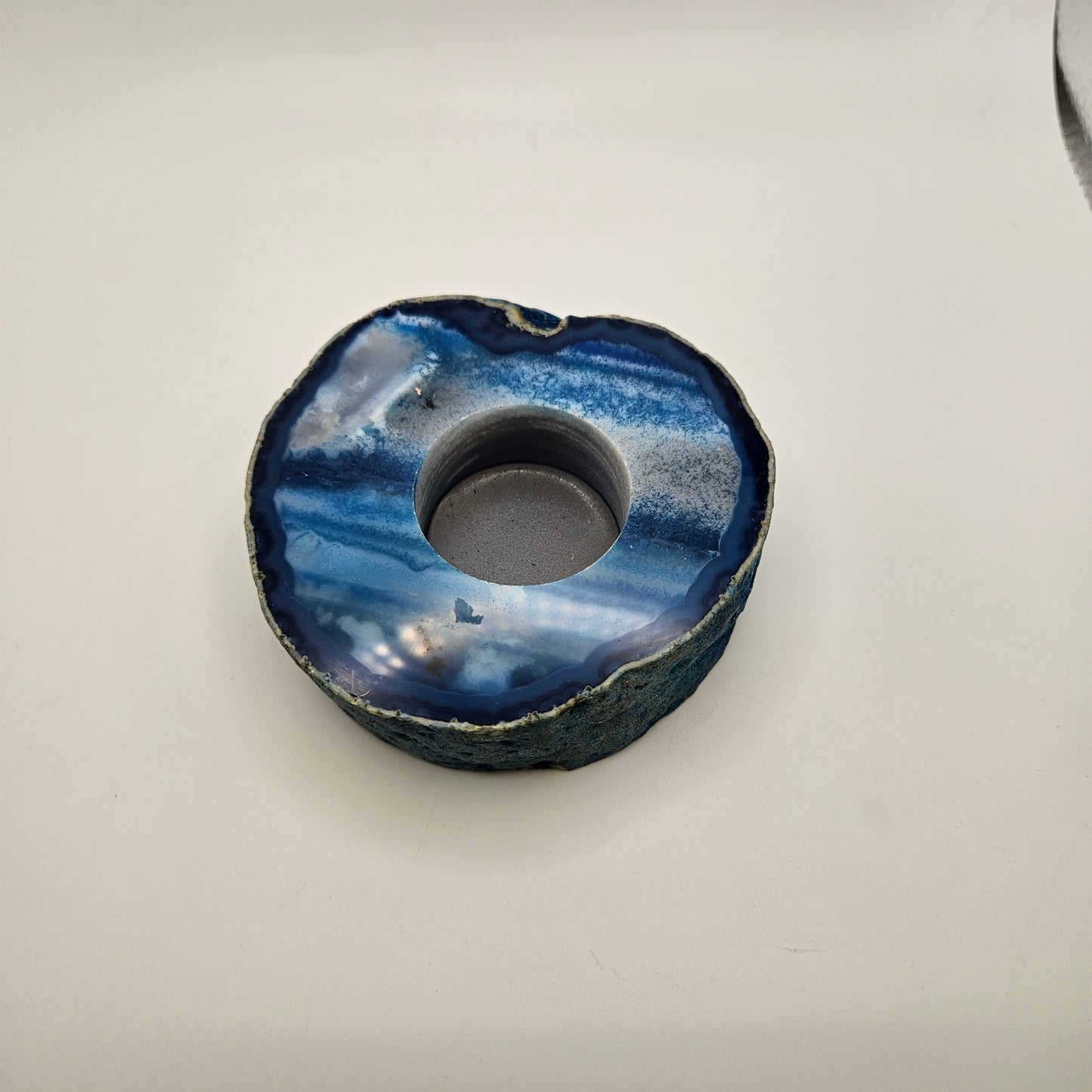 Assorted Agate Candleholder