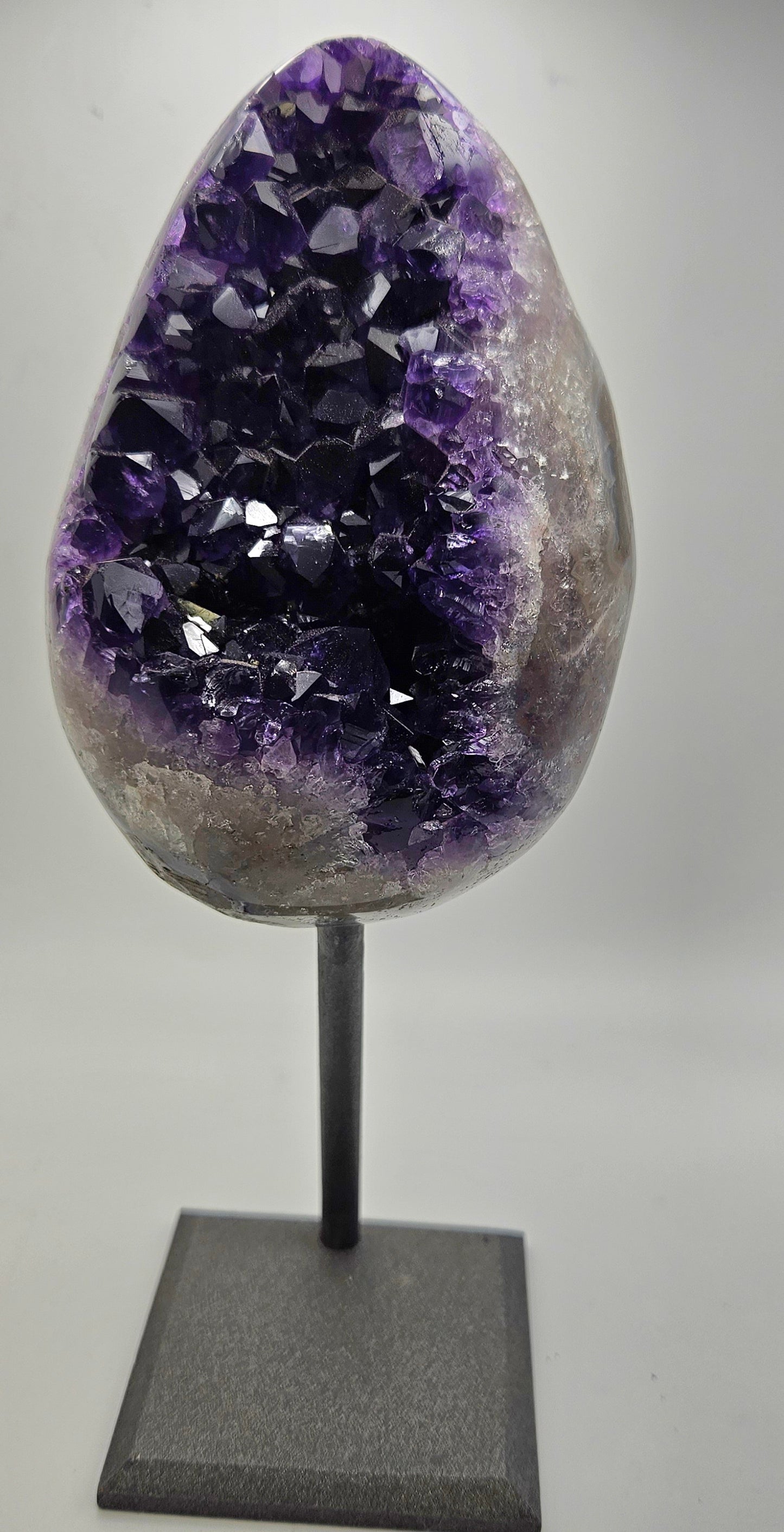 Large Amethyst Egg on Stand