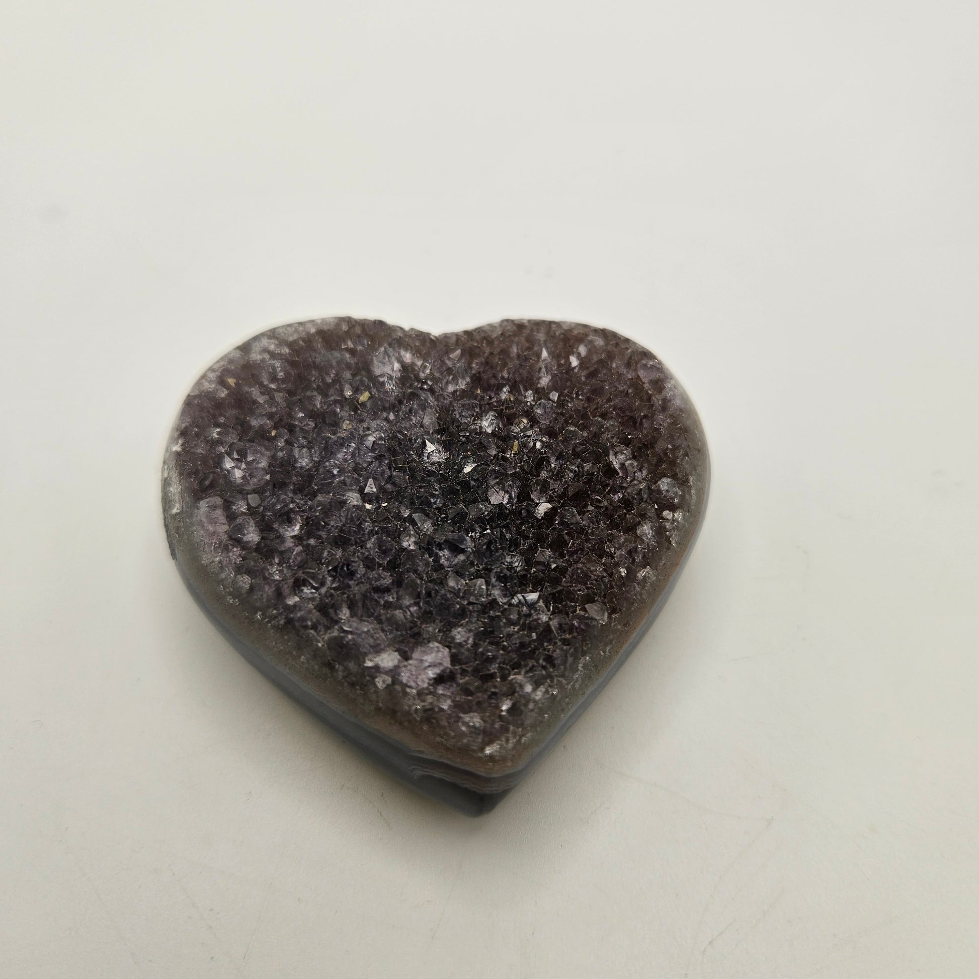 Agate Druzy Heart 3.5" $31.99